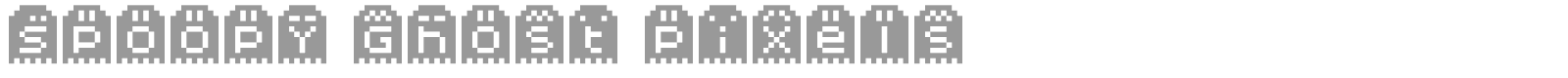 Spoopy Ghost Pixels font preview